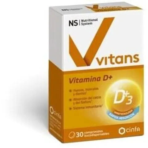 NS Nutritional System Ns Vitans Vitamina D+ 30 comp – imagen 4