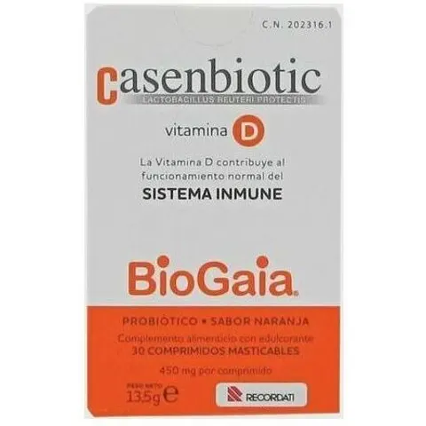 Casenbiotic Vitamina D 30 Comprimidos Masticables – imagen 3