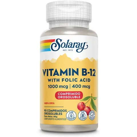 Solaray VITAMINA B12 1000mcg 90 Tabletas – imagen 4
