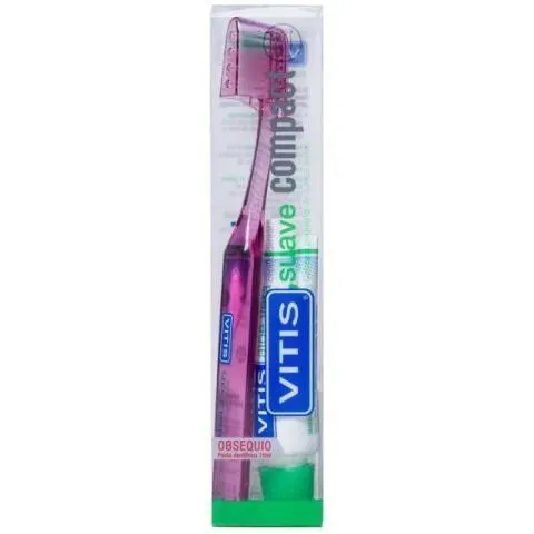 Vitis Cepillo Dental Compact Suave + Aloe 15 ml – imagen 2