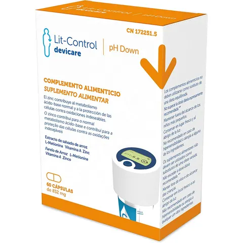 Lit-Control Ph Down 825 mg 60 Cápsulas – imagen 3