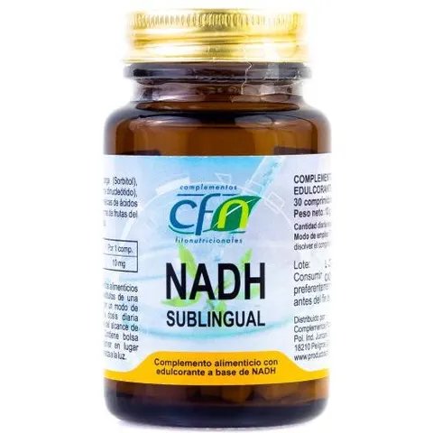 Cfn NADH Sublingual 30 Comprimidos – imagen 2