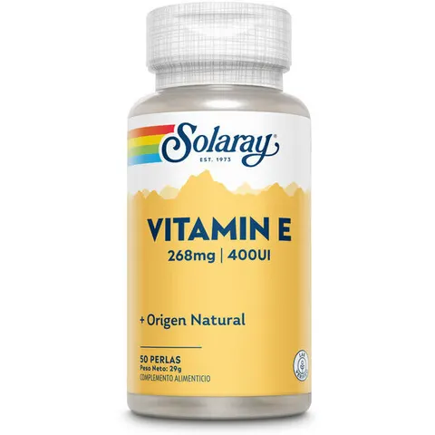 Solaray Vitamina E 400 IU 50 perlas – imagen 3