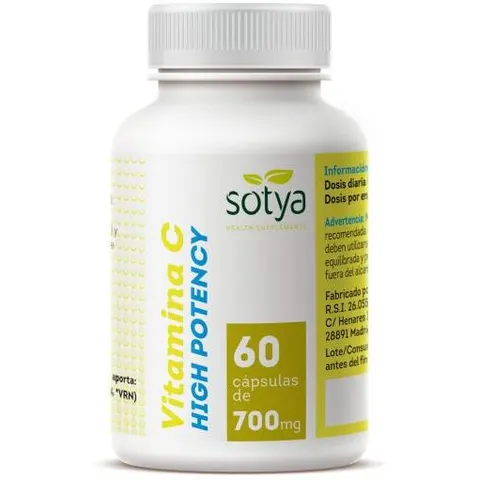 Sotya Vitamina C High Potency 700mg 60 cápsulas – imagen 4