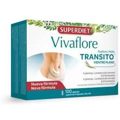 Superdiet Vivaflore Transit 400mg 100caps – imagen 3