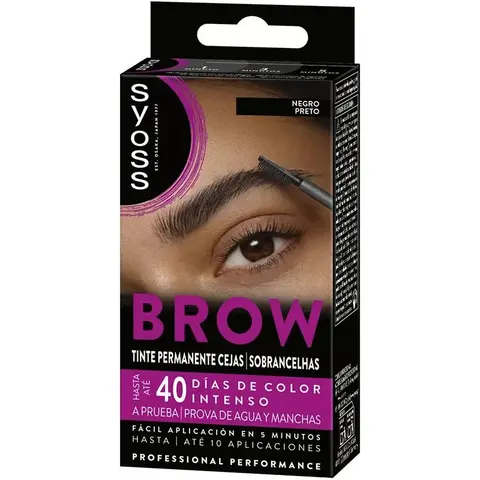 Syoss Brow Tint Permanente Cejas Negro – imagen 3
