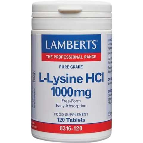 Lamberts l-lisina hcl 1000mg. 120comp. – imagen 5