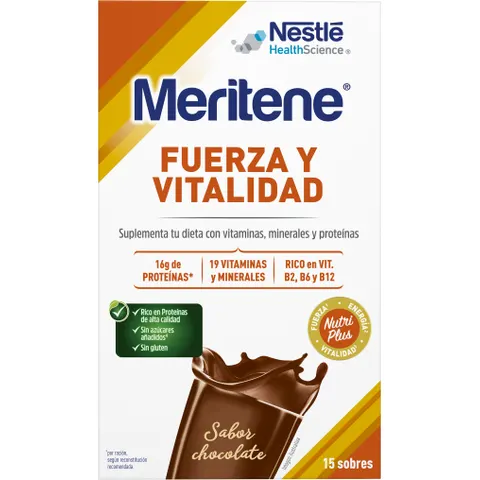 Meritene batido chocolate 15sbrs. – imagen 4