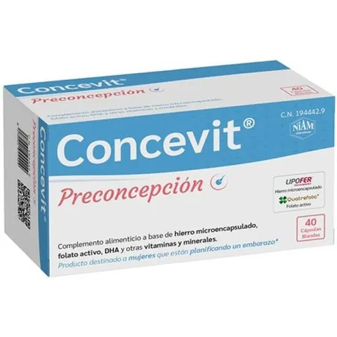 Laboratorios Niam Concevit Preconcepción 40 Cápsulas – imagen 2