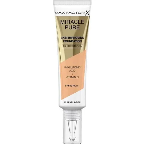 Max Factor Miracle Pure foundation SPF30 #35-pearl beige – imagen 3
