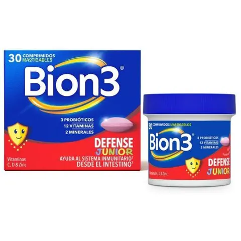 Bion3 Defense Junior 30 Comprimidos Masticables – imagen 3