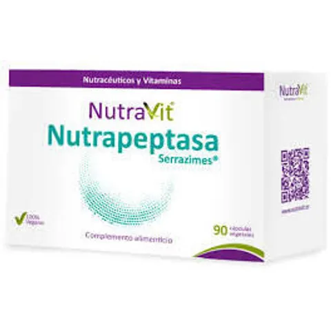 Nutravit nutrapeptasa serrazime 90 caps – imagen 3