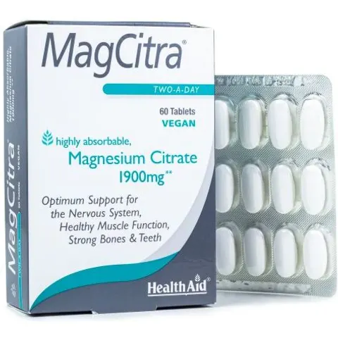 HealthAid MagCitra Magnesium Citrate 60 Comprimidos – imagen 4