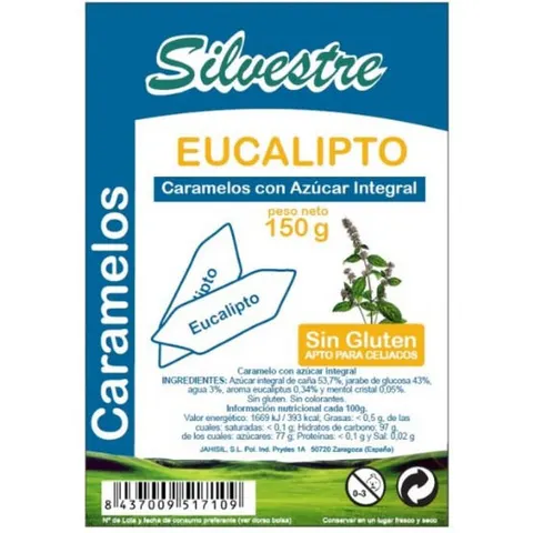 Silvestre Caramelos 150 gr Eucalipto – imagen 2