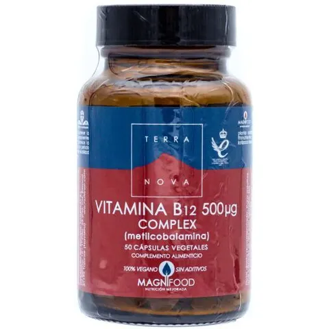 Terranova Vitamina B12 500 mg Complex 50 VCaps – imagen 5