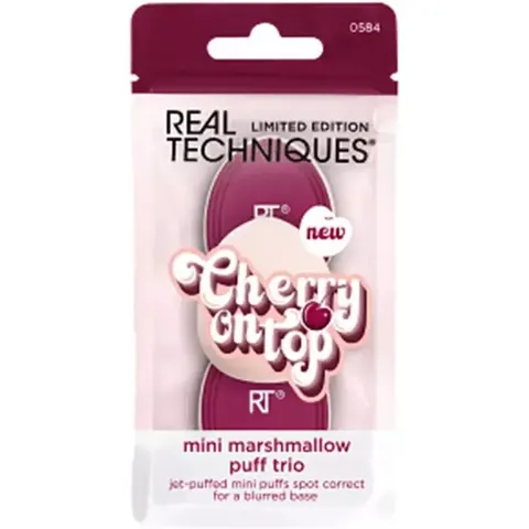 Real Techniques Cherry On Top Mini Marshmallow Puff Trio 3 pz – imagen 3