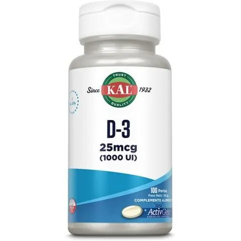 Kal Vitamina D3 1000UI 100 Perlas – imagen 2