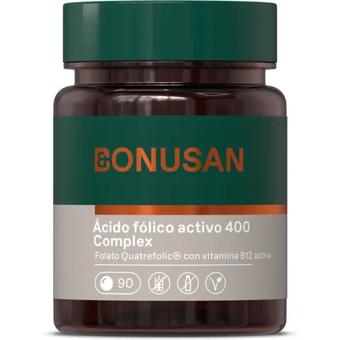 Bonusan Ácido Fólico Activo Plus 90 comp – imagen 4