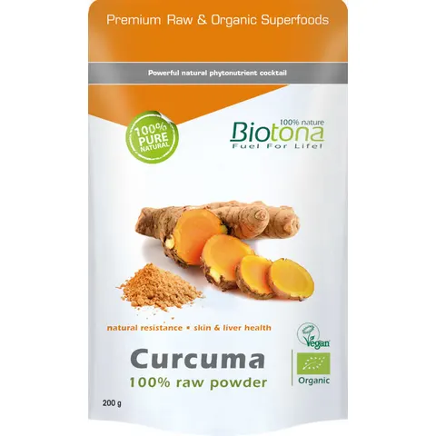 Biotona Curcuma Raw Bio 200 gr – imagen 2