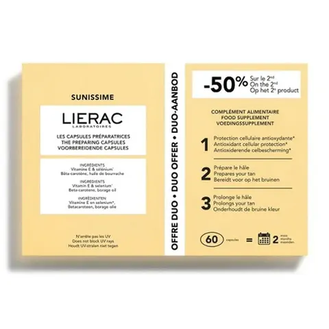 Lierac Sunissime 60 Cápsulas de Bronceado – imagen 2