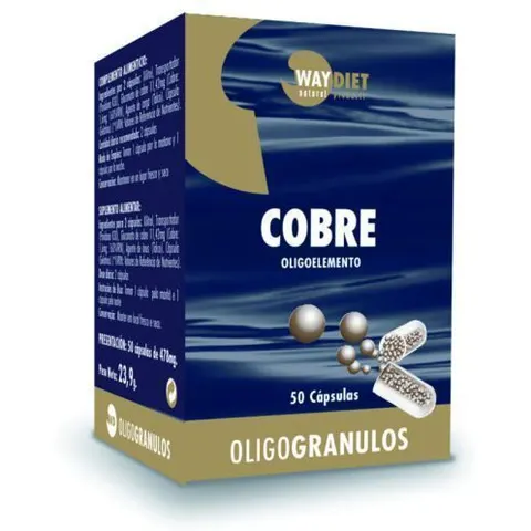 Waydiet Cobre Oligogranulos 50 Cápsulas – imagen 3