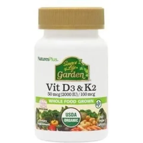 Natures plus garden vitamina d3&k2 60cap. – imagen 3