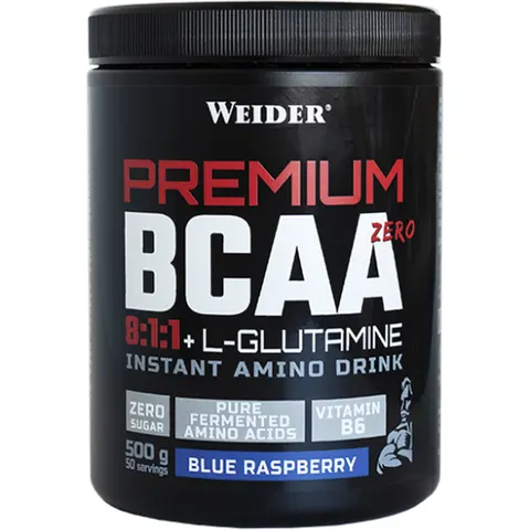Weider weiderpremium bcaa+l-glutamina blueraspberry 500gr – imagen 2