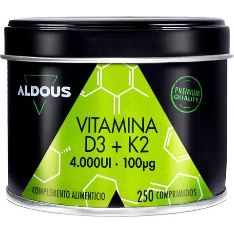 Aldous Bio Vitamina D3+K2 250 Comprimidos – imagen 3