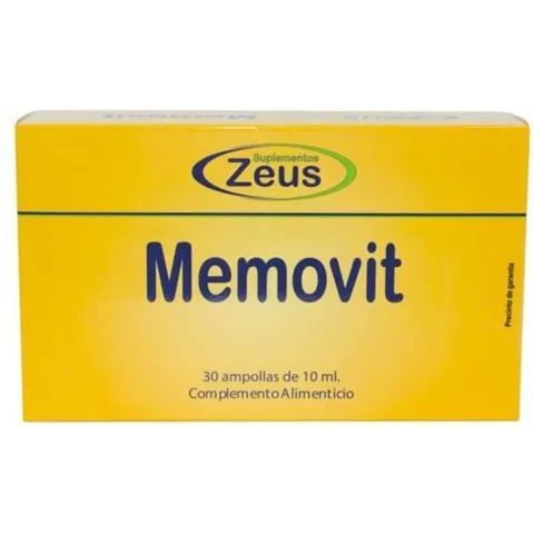 Suplementos Zeus Memovit 30 ampollas – imagen 4