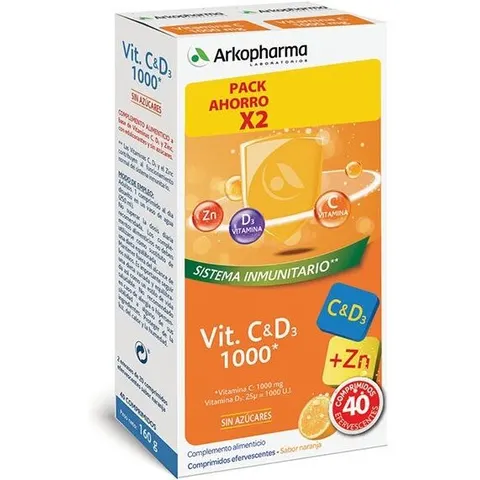 Arkopharma vitamina c+d3 2x20 40 un – imagen 4