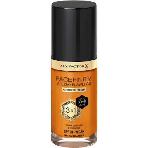 Max Factor Facefinity 3 in 1 Primer Concealer & Foundation W91 Warm – imagen 2