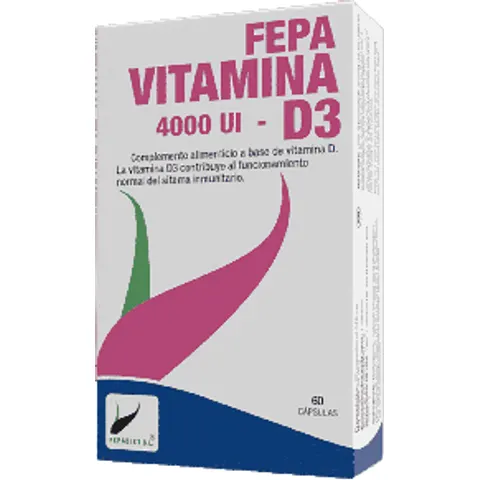 Fepadiet Vitamina D3 4000 UI 60 caps – imagen 4
