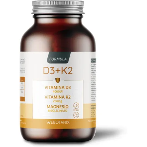 WeBotanix Vitamina D3+K2 60 Cápsulas – imagen 3