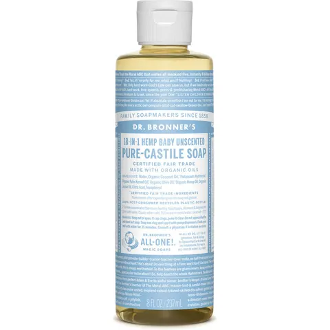 Dr. Bronner's Jabón Líquido sin Perfume 237 ml – imagen 4