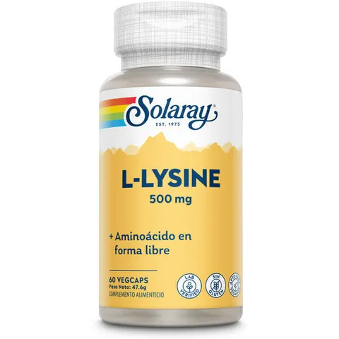 Solaray l-lysine 500mg. 60cap. – imagen 4