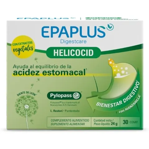 Epaplus Digestcare Helicocid 30comp – imagen 3