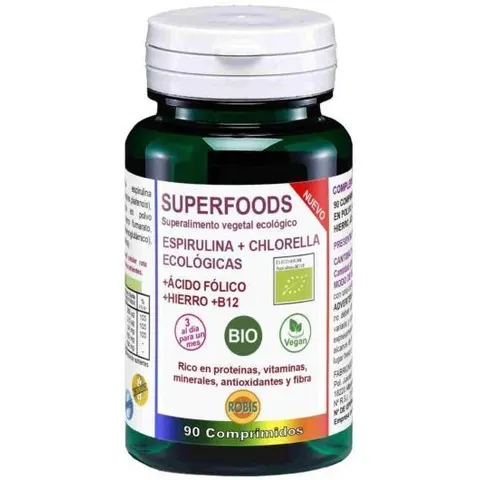 Robis Espirulina+Chlorella Bio 90 Comprimidos – imagen 3