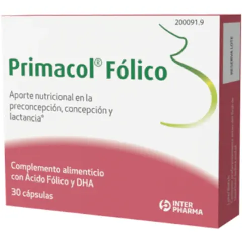 Primacol Fólico 30 Cápsulas – imagen 2