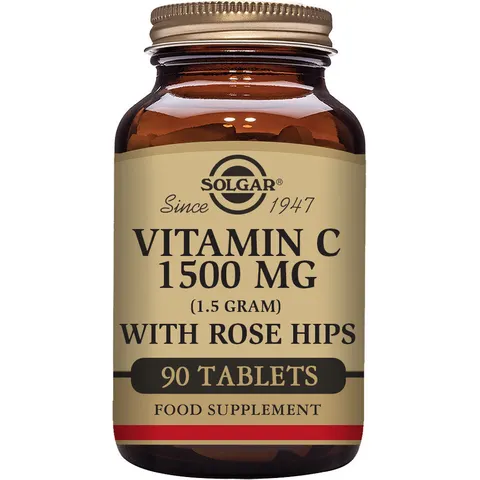 Solgar vitamina c 1500mg rose hips 90com – imagen 5