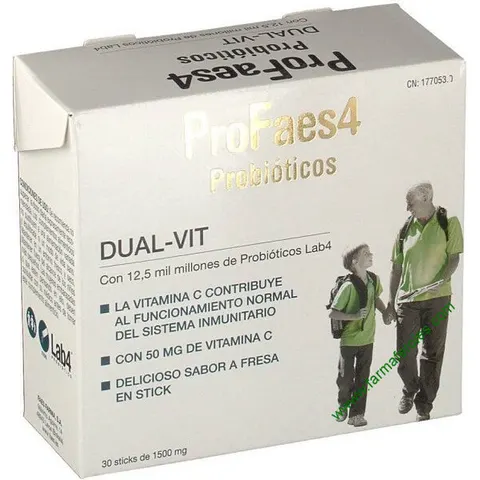 ProFaes4 Probióticos Dual-Vit 30 Sticks – imagen 4