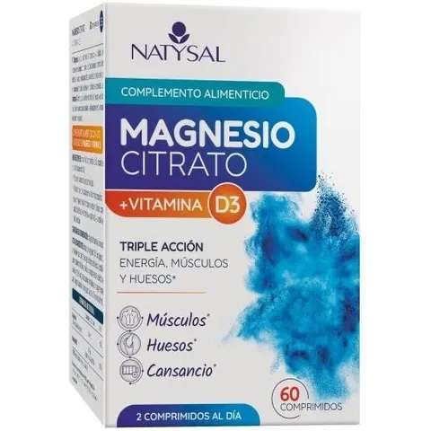Natysal magnesio citrato+d3 60 comp. – imagen 3
