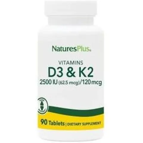 Natures plus vitamina d3 2500ui+vit k2 120mcg 90comp. – imagen 3