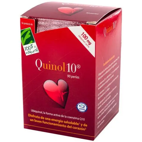 100% Natural Quinol10 100mg 90 Cápsulas – imagen 4