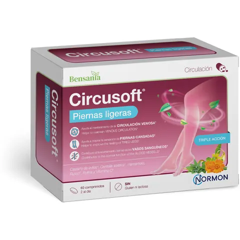 Normon Circusoft Piernas Ligeras 60 Comprimidos – imagen 2