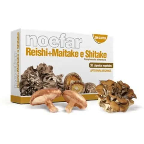 NOEFAR Reishi Maitake Shitake 30 caps – imagen 5