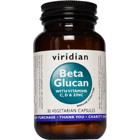 Viridian Beta Glucan 30 VCaps – imagen 4