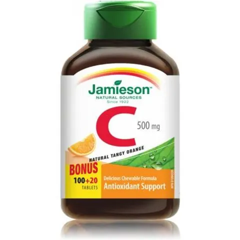 Jamieson vitamina c 500mg. sabor naranja 100comp.mastic. – imagen 3