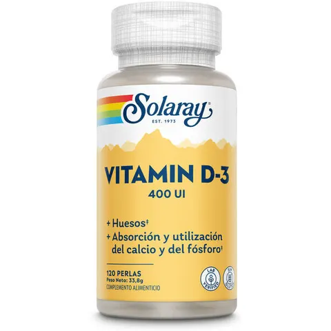 Solaray vit. d3 400ui 120perlas – imagen 4