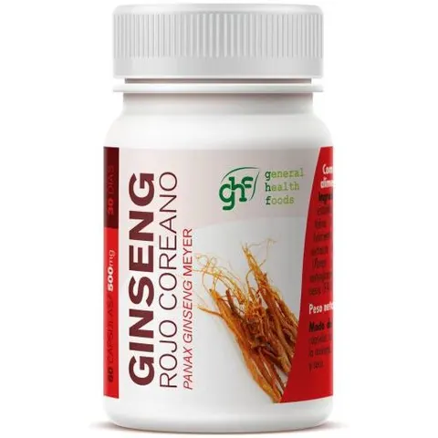 Ghf ginseng rojo coreano 500mg. 60cap. – imagen 4
