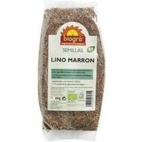 Biogra Semillas de Lino Marrón 250 gr – imagen 2